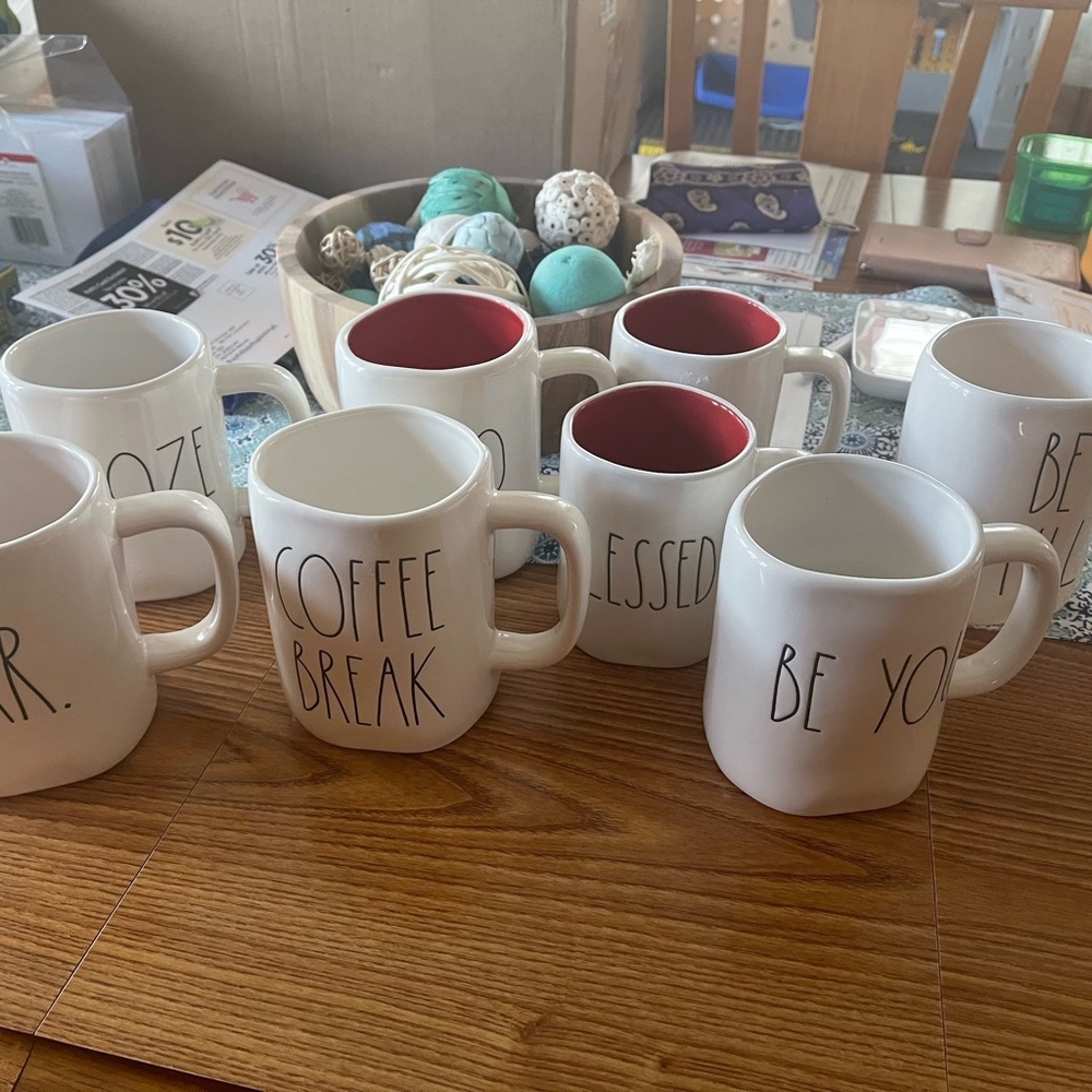 Large Rae Dunn mugs for sale!